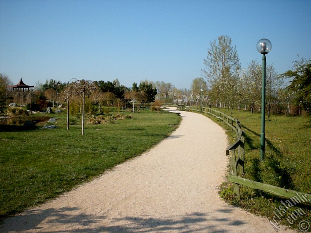 View of Botanical Park in Bursa city of Turkey.
